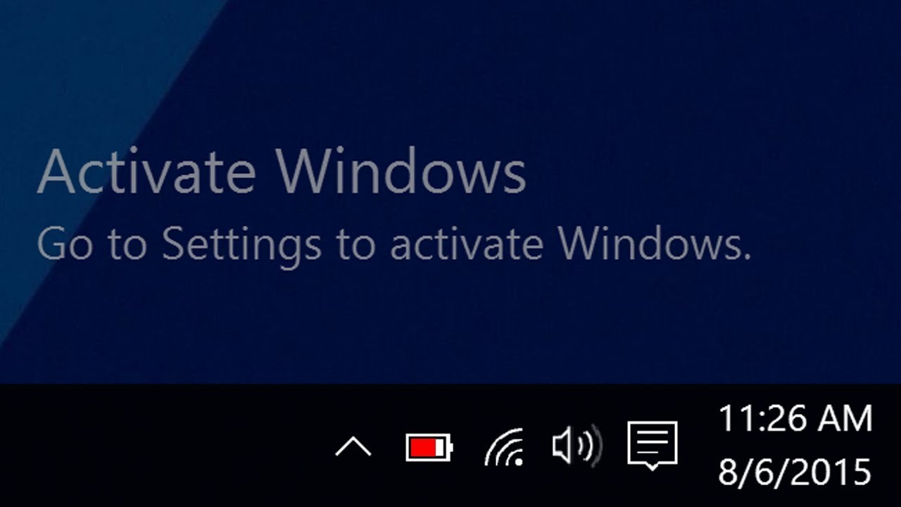 Cách tắt chữ activate windows